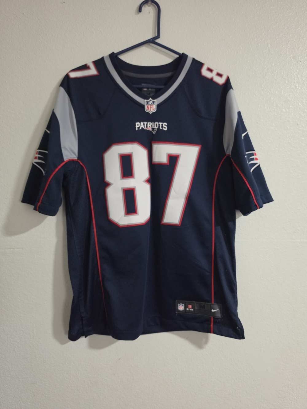 Nike New England Patriots Navy #87 Football Jersey